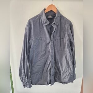 Harley Davidson Dark Grey Cotton Shirt Size Large